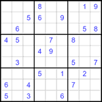 Судоку 9х9 #1478 средний