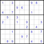 Судоку 9х9 #1480 средний