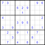 Судоку 9х9 #1483 средний