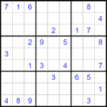 Судоку 9х9 #1484 средний