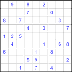 Судоку 9х9 #1485 средний