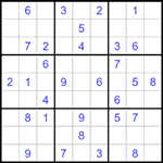 Судоку 9х9 #1488 средний