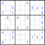 Судоку 9х9 #1489 средний