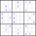 Судоку 9х9 #1493 средний