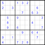 Судоку 9х9 #1494 средний