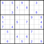 Судоку 9х9 #1495 средний