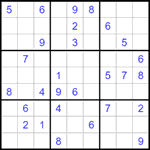 Судоку 9х9 #1497 средний