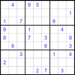 Судоку 9х9 #1498 средний