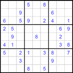 Судоку 9х9 #1500 средний