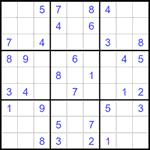 Судоку 9х9 #1501 средний