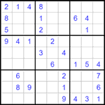 Судоку 9х9 #1503 средний