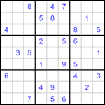 Судоку 9х9 #1504 средний