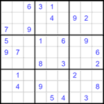 Судоку 9х9 #1506 средний