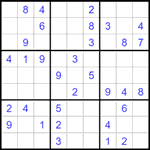 Судоку 9х9 #1507 средний