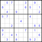 Судоку 9х9 #1508 средний