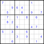 Судоку 9х9 #1509 средний