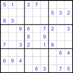Судоку 9х9 #1510 средний
