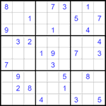 Судоку 9х9 #1512 средний