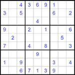 Судоку 9х9 #1513 средний