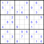 Судоку 9х9 #1515 средний