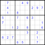 Судоку 9х9 #1517 средний