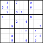Судоку 9х9 #1519 средний