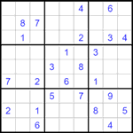 Судоку 9х9 #1494 трудный