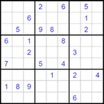 Судоку 9х9 #1519 трудный