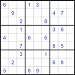 Судоку 9х9 #1488 очень трудный
