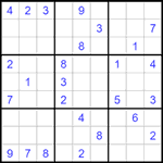 Судоку 9х9 #1499 очень трудный