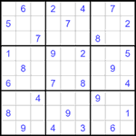 Судоку 9х9 #1503 очень трудный