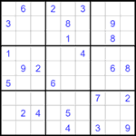 Судоку 9х9 #1512 очень трудный