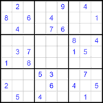 Судоку 9х9 #1514 очень трудный