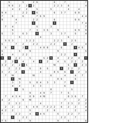 Филиппинский кроссворд #1105 “Секундомер”