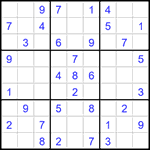Судоку 9х9 #1556 легкий