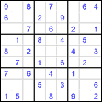 Судоку 9х9 #1557 легкий