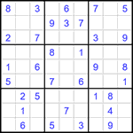 Судоку 9х9 #1558 легкий
