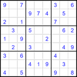 Судоку 9х9 #1559 легкий