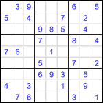 Судоку 9х9 #1560 легкий