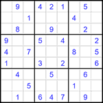 Судоку 9х9 #1521 средний