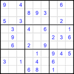 Судоку 9х9 #1522 средний