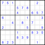 Судоку 9х9 #1525 средний