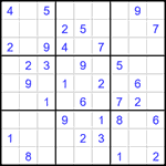 Судоку 9х9 #1526 средний