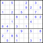 Судоку 9х9 #1527 средний