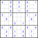 Судоку 9х9 #1528 средний