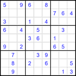 Судоку 9х9 #1529 средний
