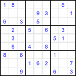 Судоку 9х9 #1530 средний