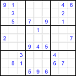 Судоку 9х9 #1527 трудный