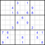 Судоку 9х9 #1521 очень трудный