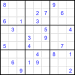 Судоку 9х9 #1522 очень трудный